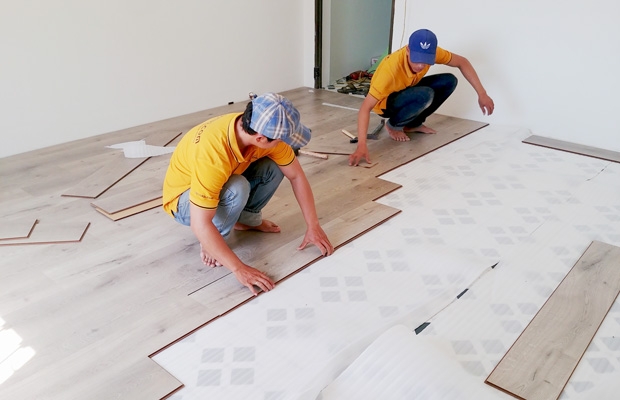 Thi công sàn gỗ quận Tân Phú