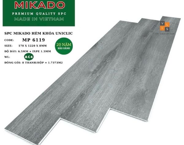 Sàn nhựa giả gỗ 8mm MP6119 Mikado