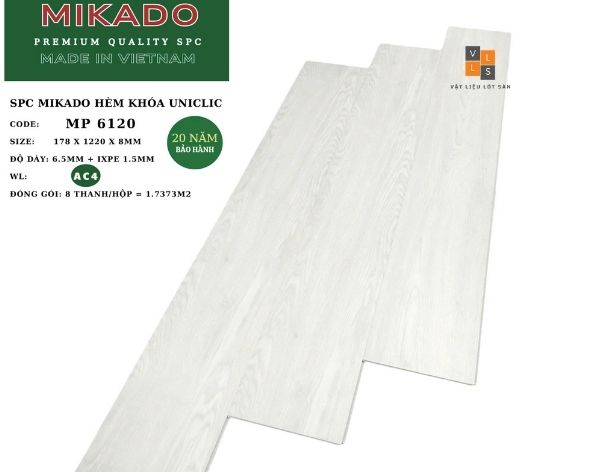 Sàn nhựa giả gỗ 8mm MP6120 Mikado