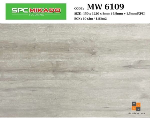 Sàn nhựa hèm khoá 8mm MW6109 Mikado